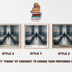 The Purity of Vengeance literary print in frame leaning in hallway – crime wall art