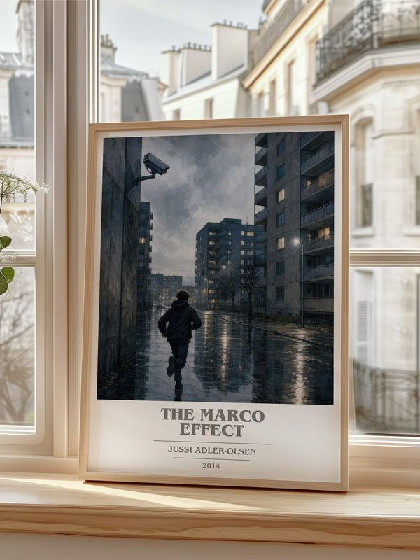 The Marco Effect book cover poster colour and style options – Jussi Adler-Olsen book art
