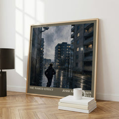 The Marco Effect literary print framed by window – literary home decor