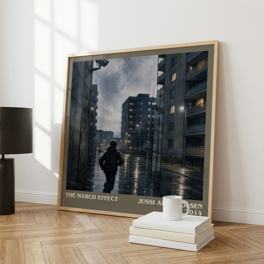 The Marco Effect literary print framed by window – literary home decor