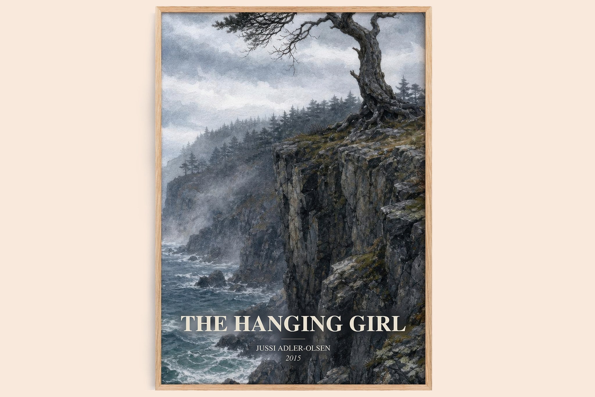 The Hanging Girl Book Watercolour Illustration by Jussi Adler-Olsen