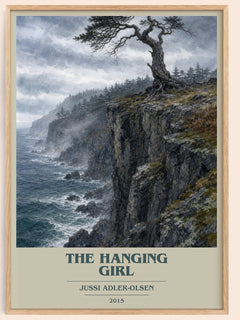 The Hanging Girl book cover book poster by Jussi Adler-Olsen – framed literary art print
