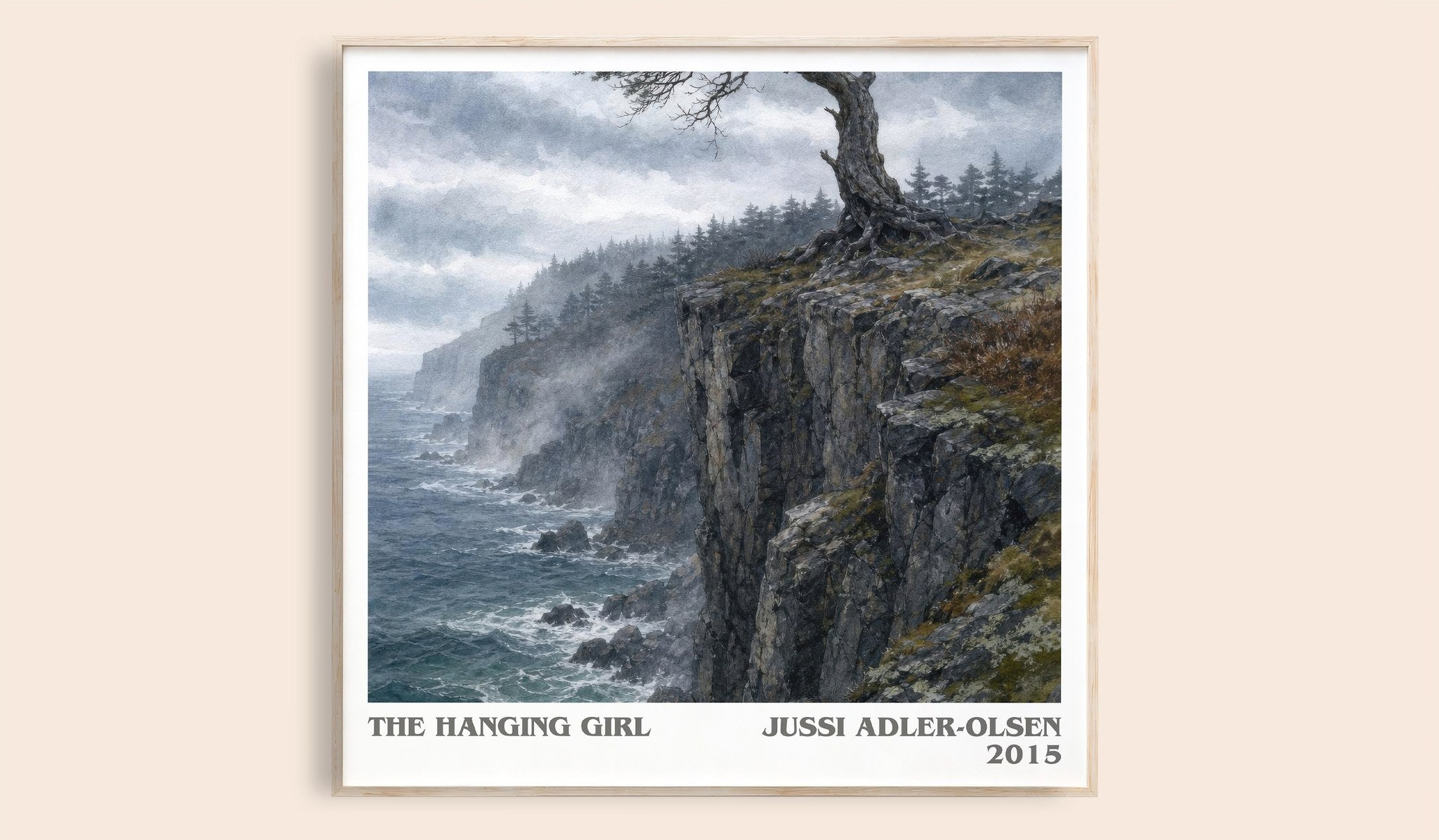 The Hanging Girl Literary Art Print by Jussi Adler-Olsen