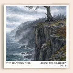 The Hanging Girl literary book poster by Jussi Adler-Olsen – framed literary art print