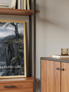 The Hanging Girl book watercolour illustration paper finish options – matte satin gloss