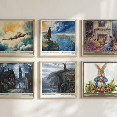 The Hanging Girl literary art print colour and style options – Jussi Adler-Olsen book art