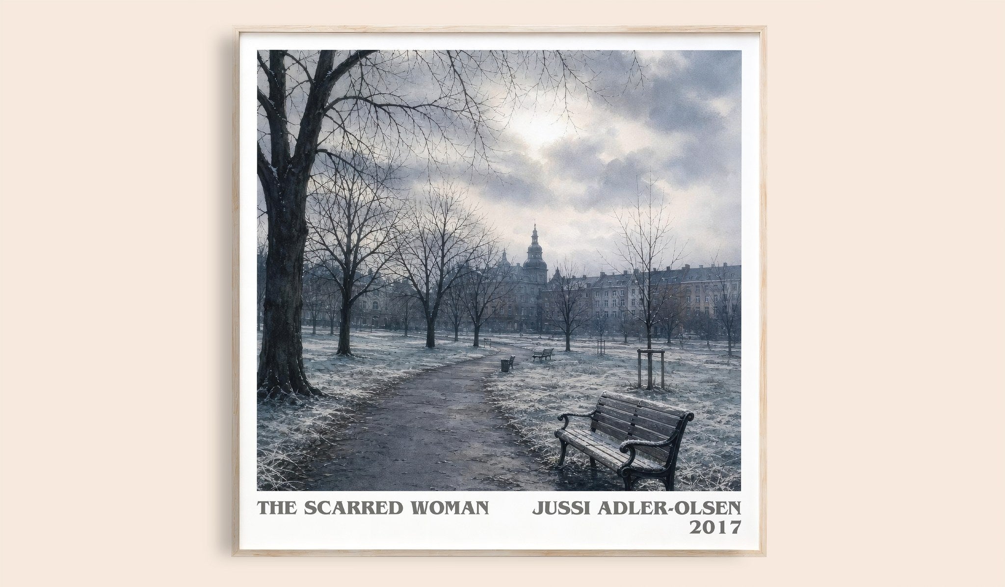The Scarred Woman Literary Art Print by Jussi Adler-Olsen