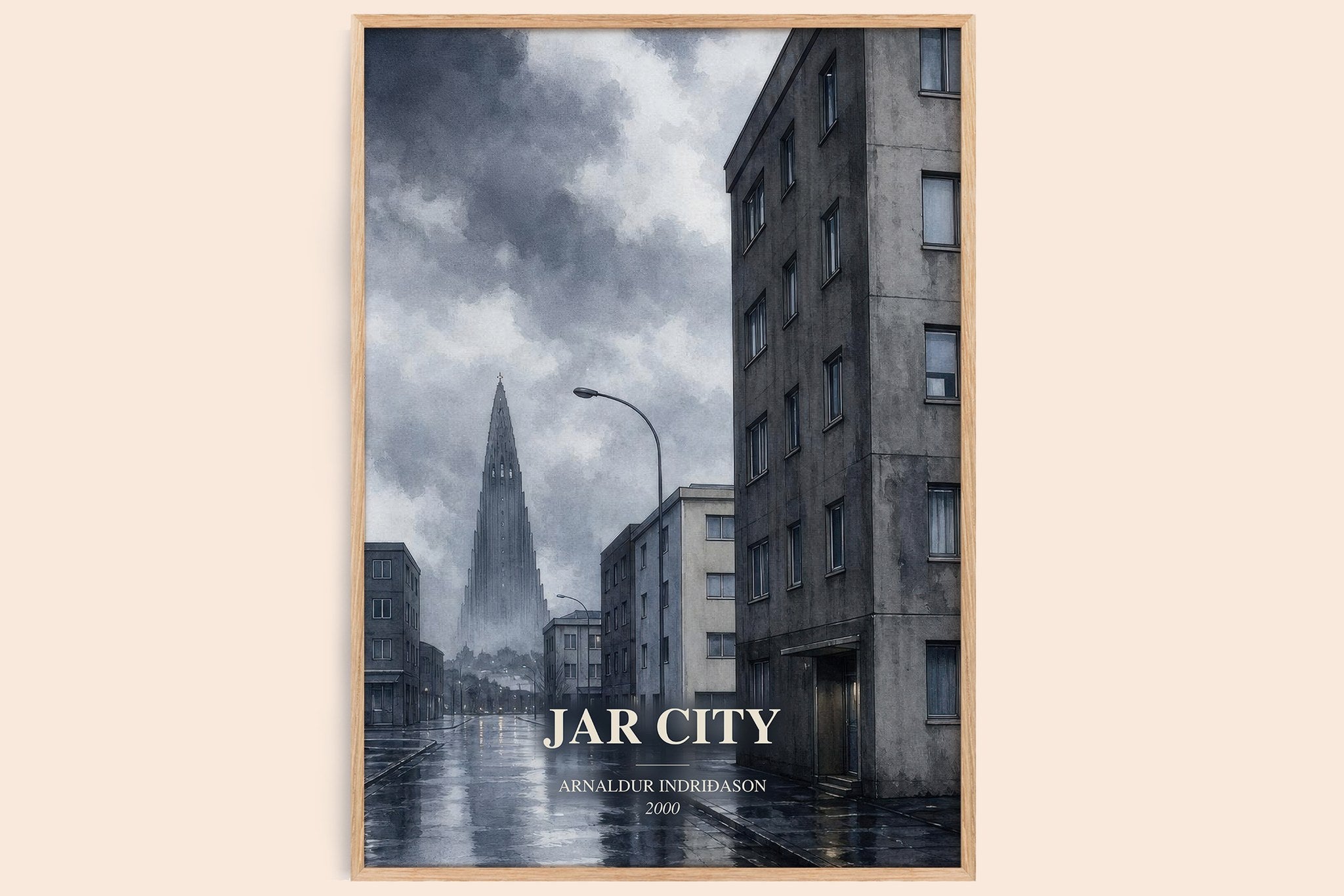 Jar City Book Watercolour Illustration by Arnaldur Indriðason