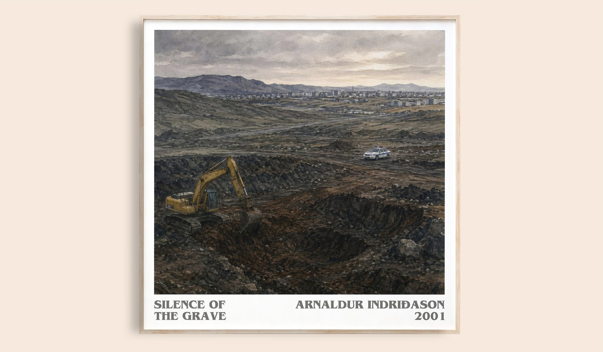 Silence of the Grave Literary Art Print by Arnaldur Indriðason
