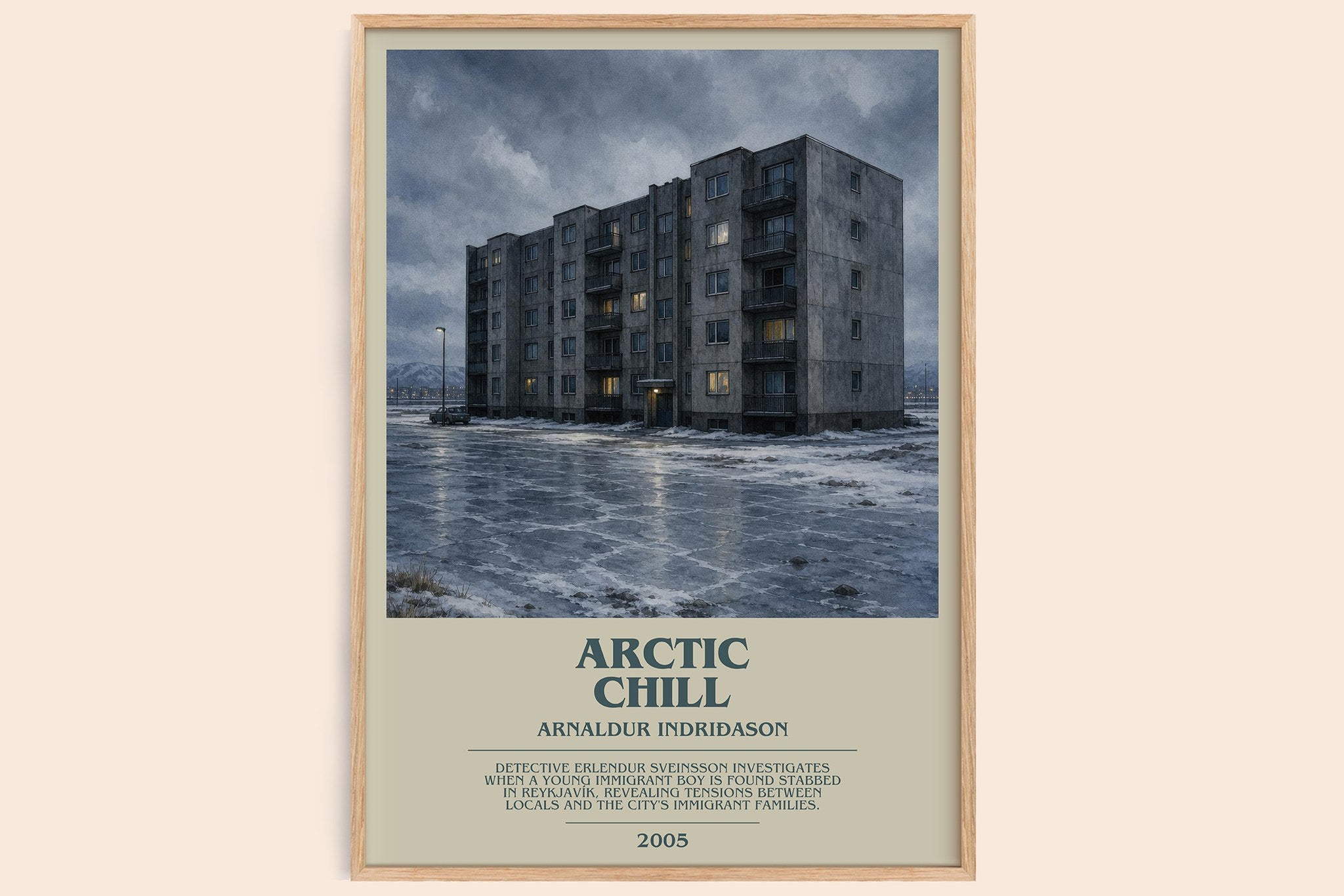 Arctic Chill Bookish Wall Art by Arnaldur Indriðason