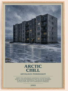 Arctic Chill bookish book poster by Arnaldur Indriðason – framed literary art print