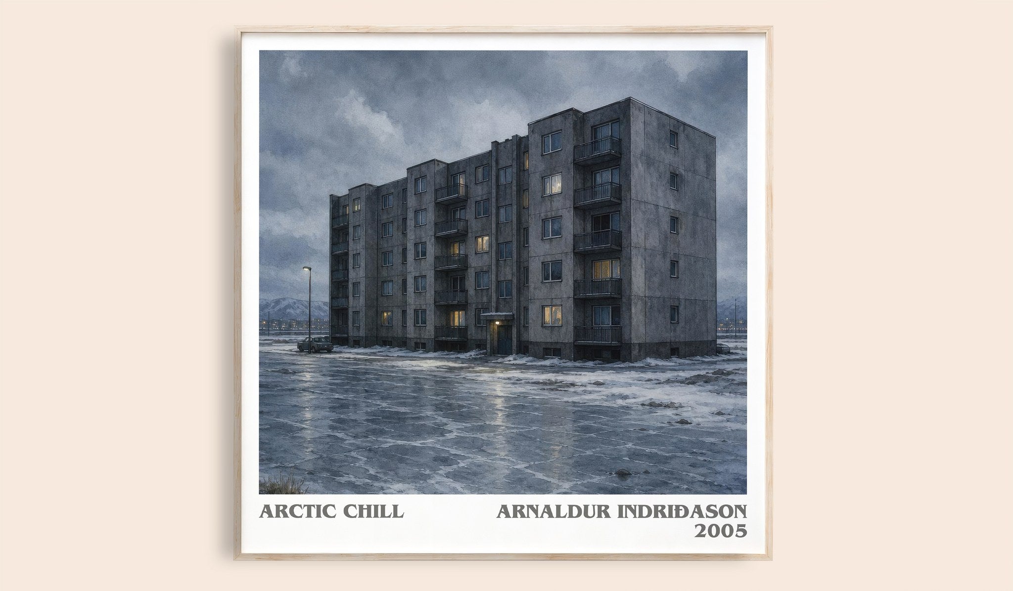 Arctic Chill Literary Art Print by Arnaldur Indriðason