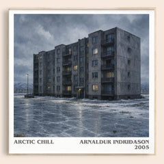 Arctic Chill literary book poster by Arnaldur Indriðason – framed literary art print