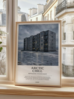 Arctic Chill bookish poster colour and style options – Arnaldur Indriðason book art