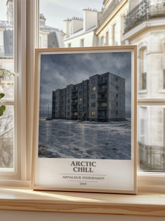 Arctic Chill book cover poster colour and style options – Arnaldur Indriðason book art