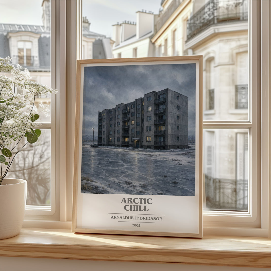 Arctic Chill book cover poster colour and style options – Arnaldur Indriðason book art
