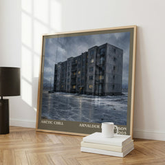 Arctic Chill literary print framed by window – literary home decor