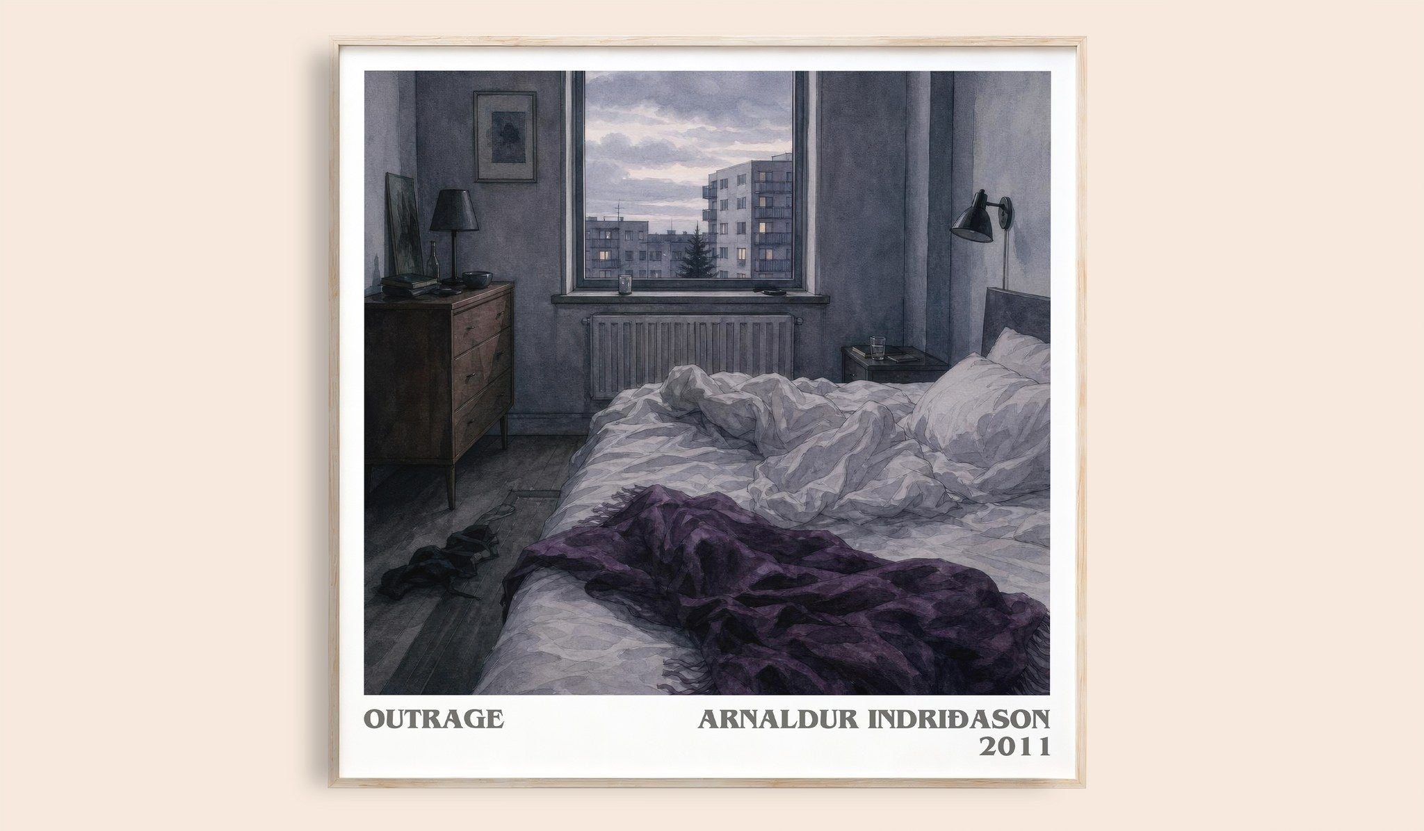 Outrage Literary Art Print by Arnaldur Indriðason
