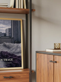 Outrage book watercolour illustration paper finish options – matte satin gloss