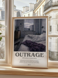 Outrage bookish poster colour and style options – Arnaldur Indriðason book art