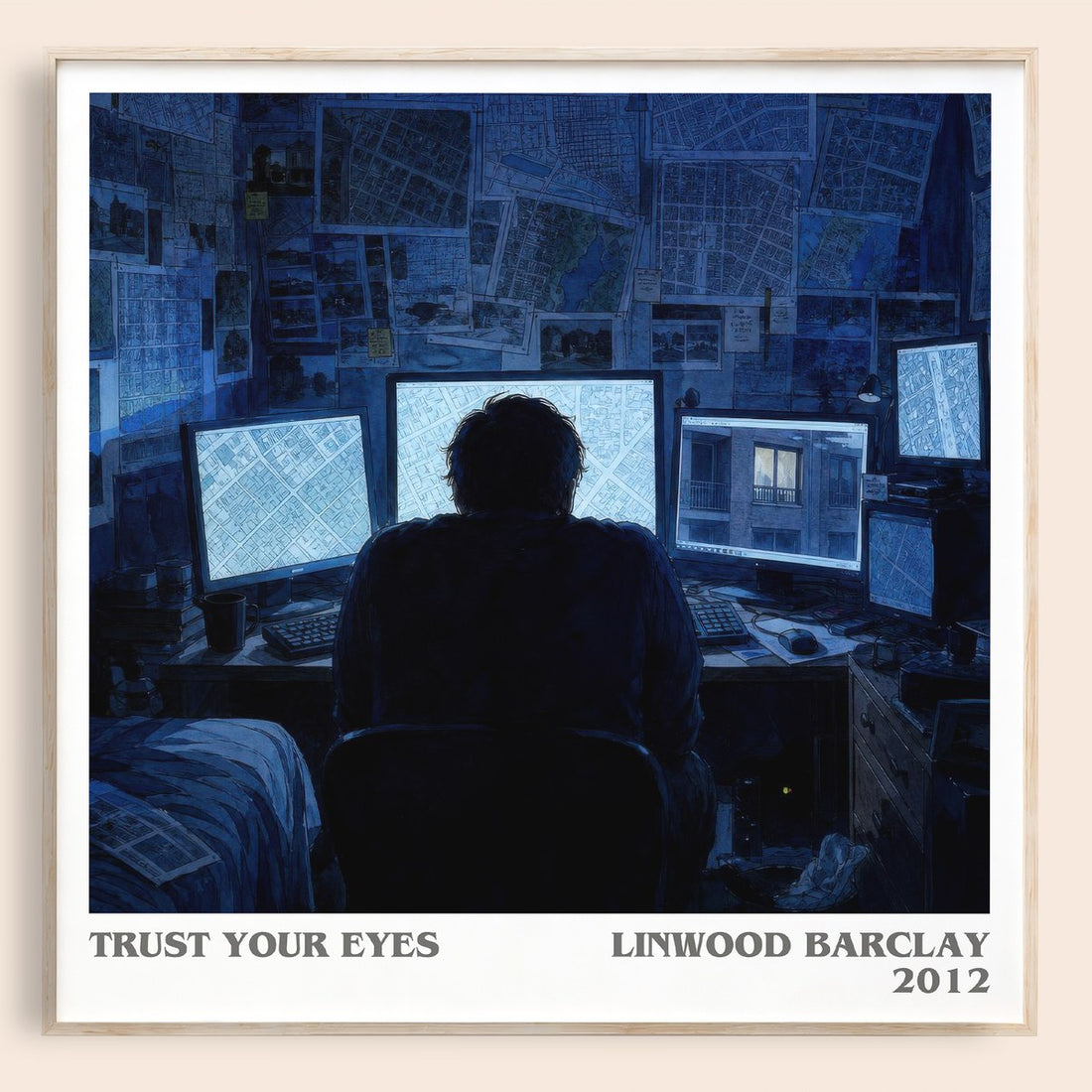 Trust Your Eyes literary book poster by Linwood Barclay – framed literary art print