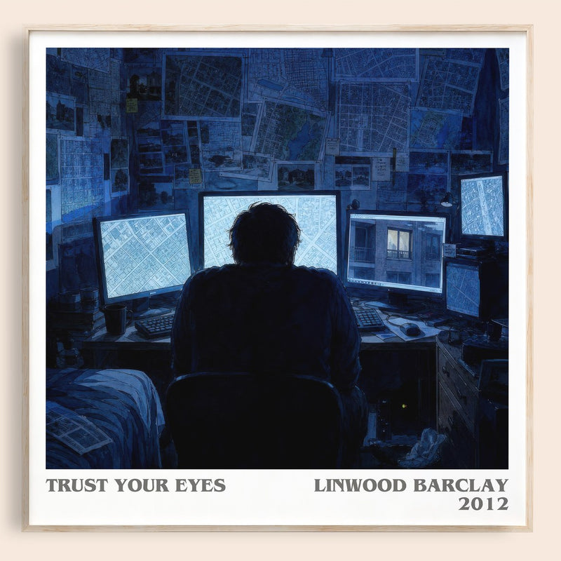 Trust Your Eyes literary book poster by Linwood Barclay – framed literary art print