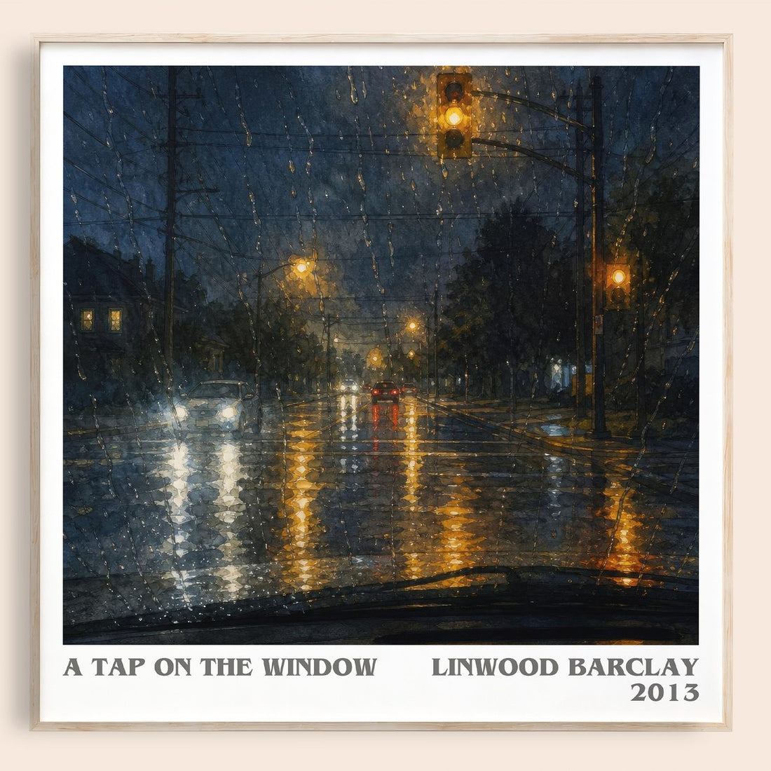 A Tap on the Window literary book poster by Linwood Barclay – framed literary art print