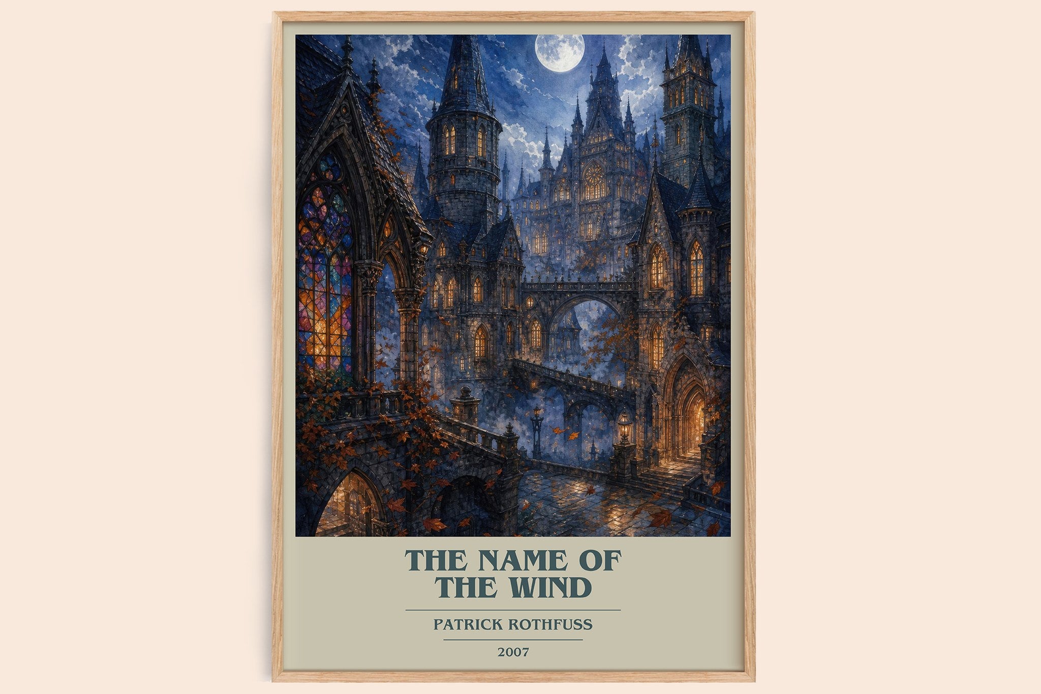 The Name of the Wind Book Cover Poster by Patrick Rothfuss