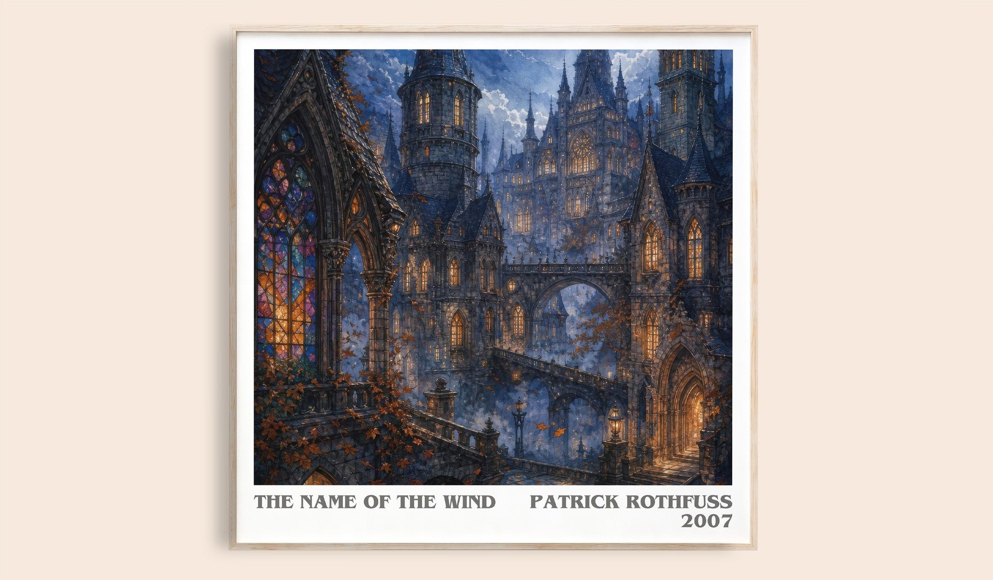 The Name of the Wind Literary Art Print by Patrick Rothfuss