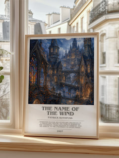 The Name of the Wind bookish poster colour and style options – Patrick Rothfuss book art