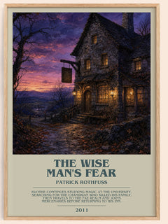 The Wise Man's Fear bookish book poster by Patrick Rothfuss – framed literary art print