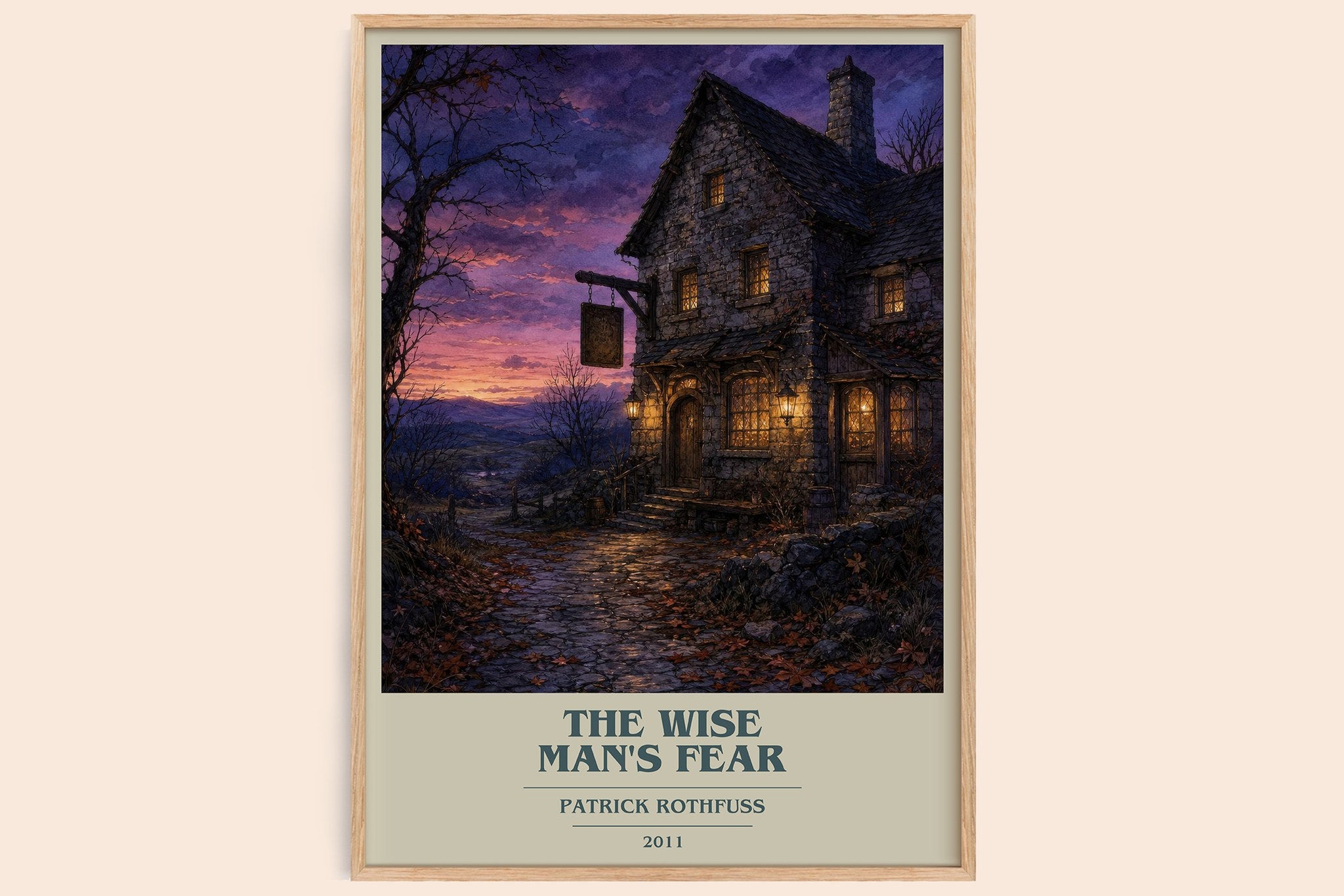 The Wise Man's Fear Book Cover Poster by Patrick Rothfuss