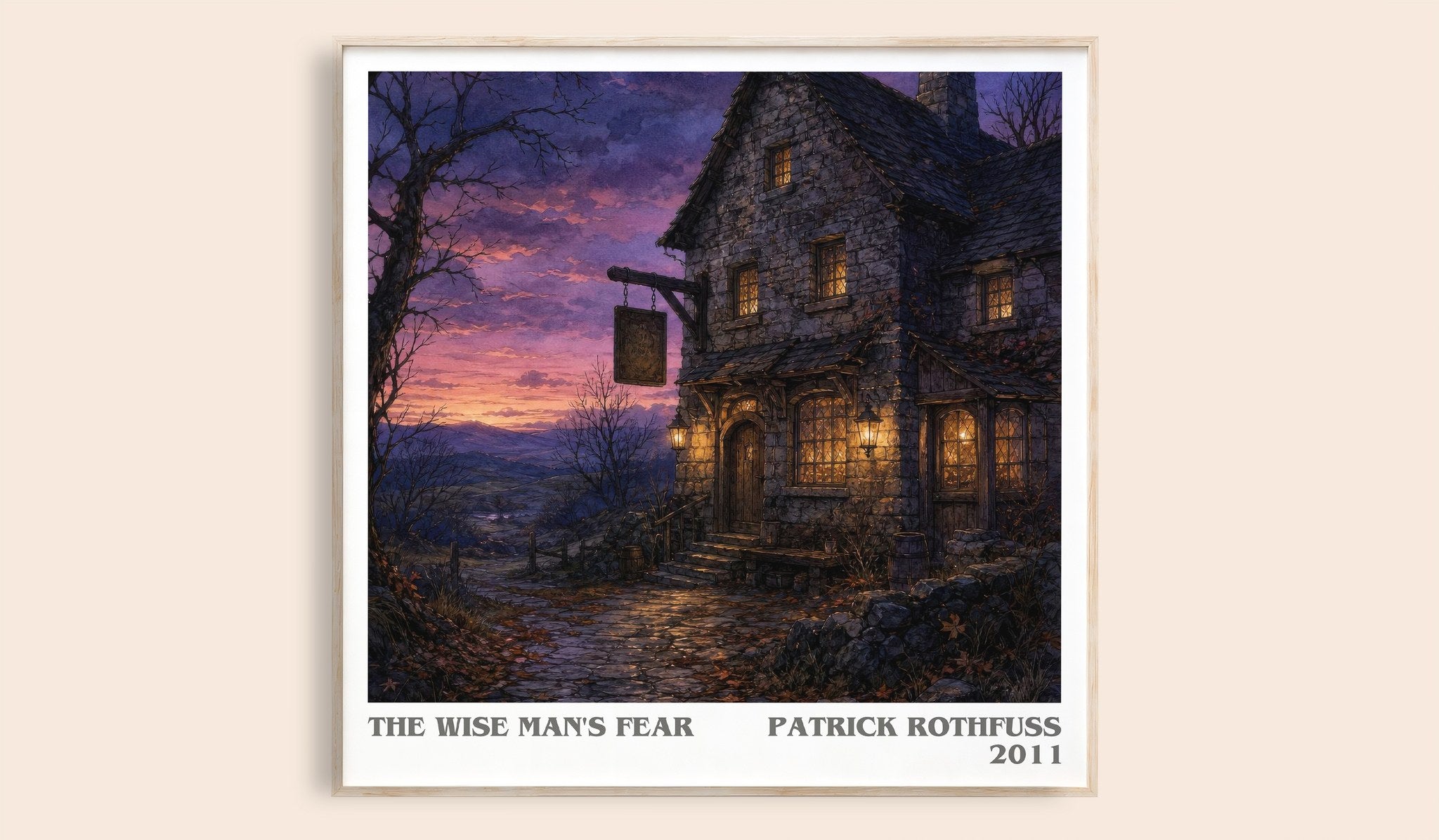 The Wise Man's Fear Literary Art Print by Patrick Rothfuss