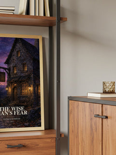 The Wise Man's Fear book watercolour illustration paper finish options – matte satin gloss