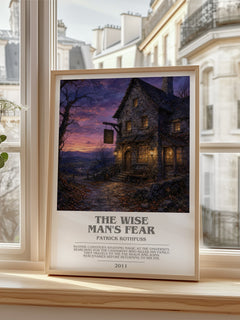The Wise Man's Fear bookish poster colour and style options – Patrick Rothfuss book art