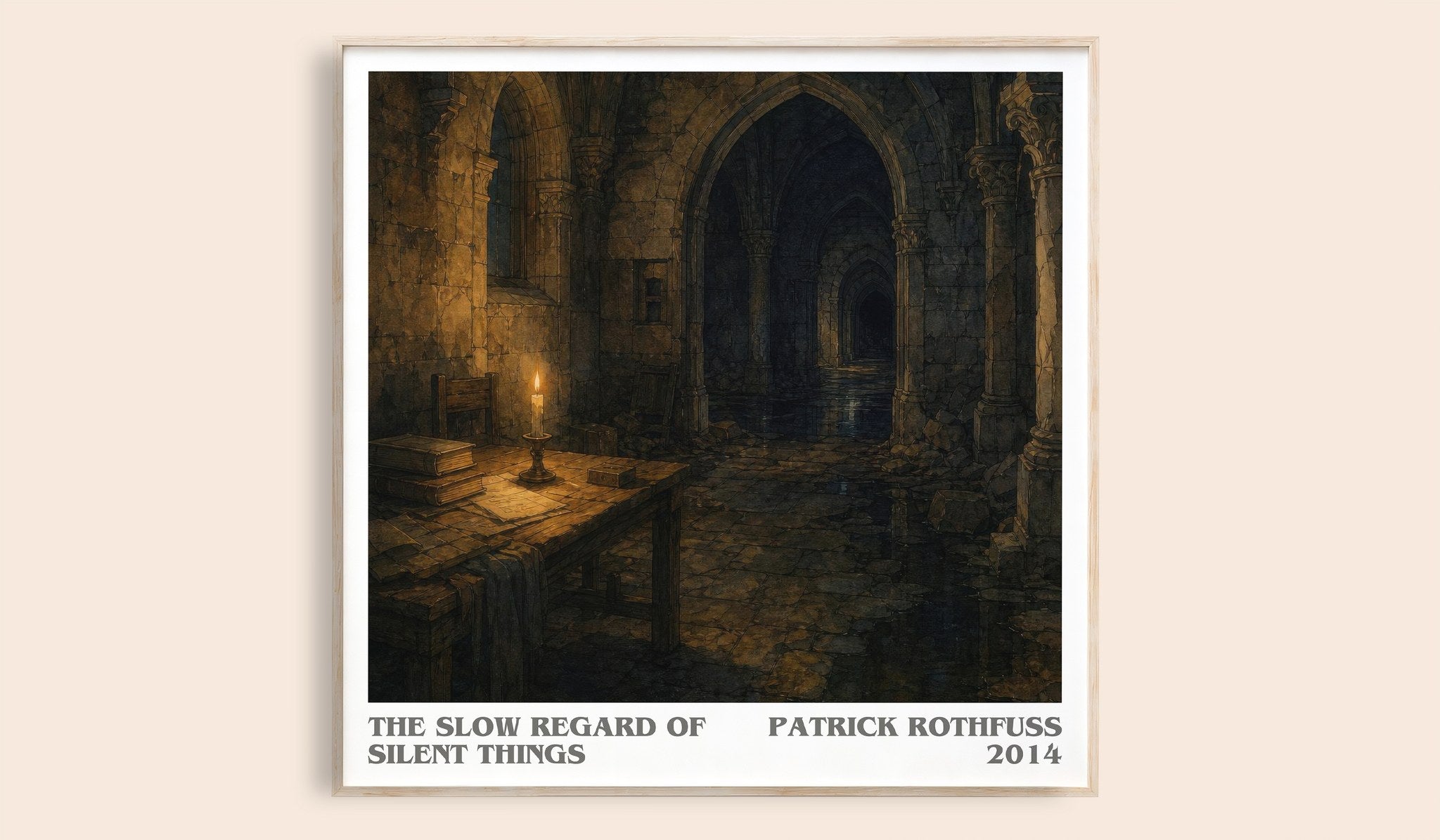 Slow Regard of Silent Things Literary Art Print by Patrick Rothfuss