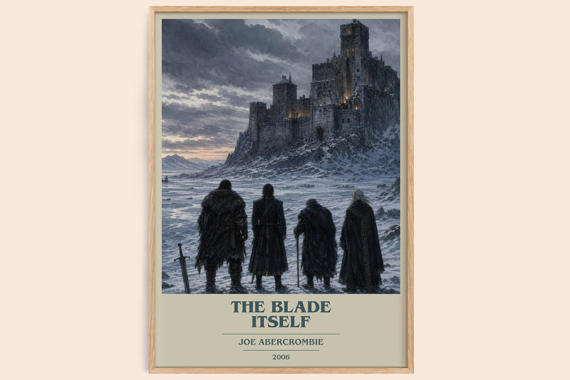 The Blade Itself Book Cover Poster by Joe Abercrombie (Modern Minimalist style)