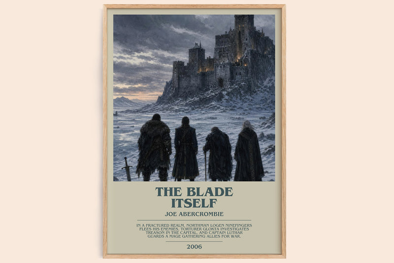 The Blade Itself Bookish Wall Art by Joe Abercrombie (Modern style)