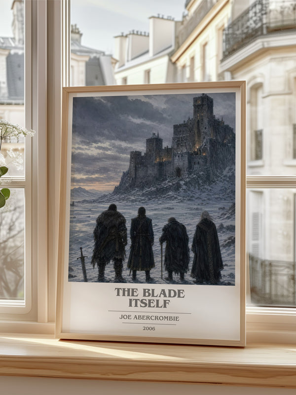 The Blade Itself book cover poster colour and style options – Joe Abercrombie book art