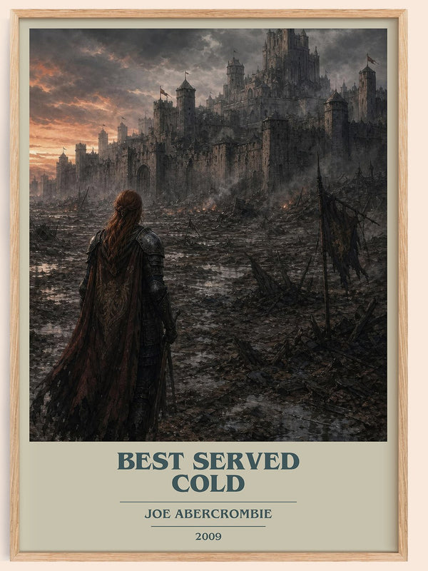 Best Served Cold book cover book poster by Joe Abercrombie – framed literary art print