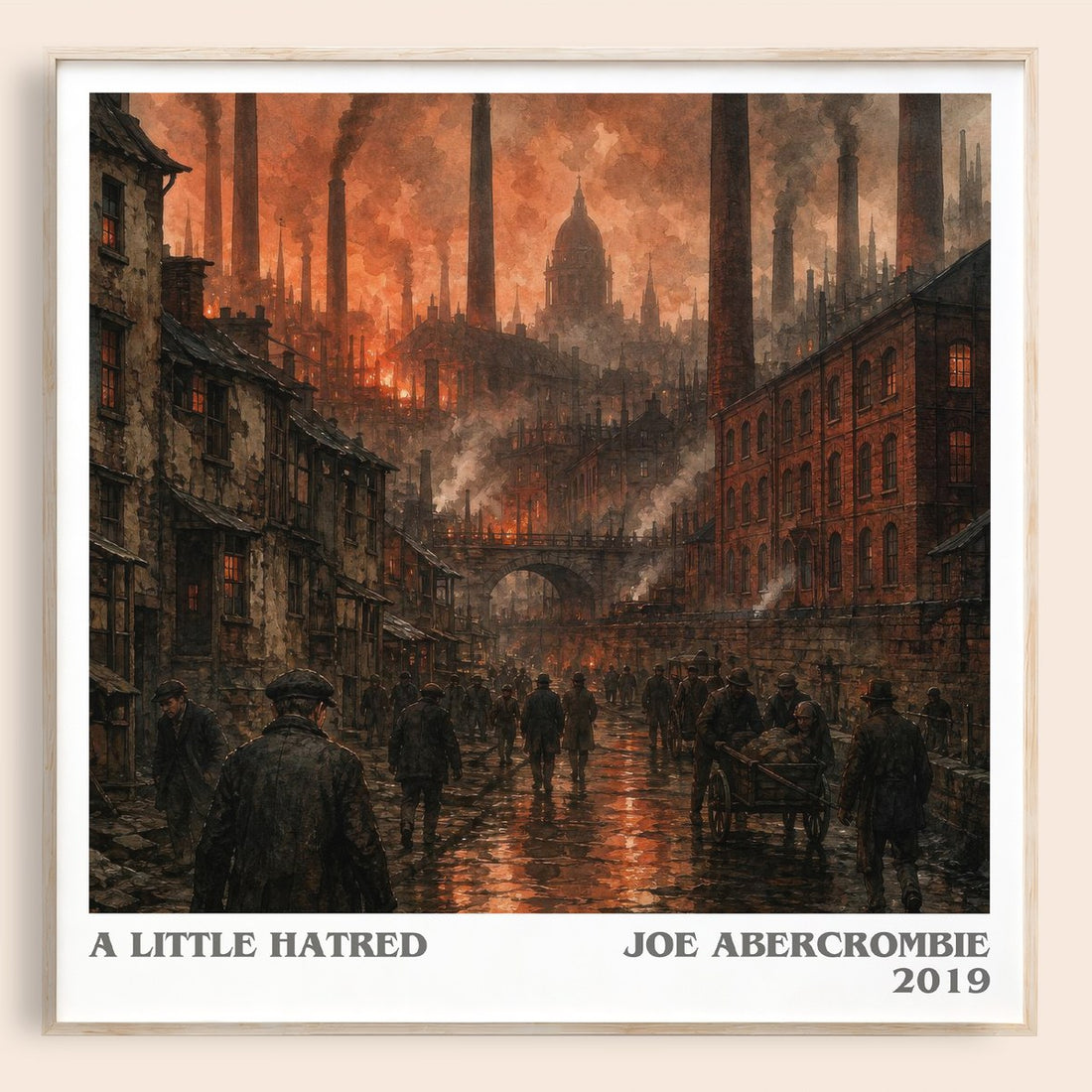 A Little Hatred literary book poster by Joe Abercrombie – framed literary art print