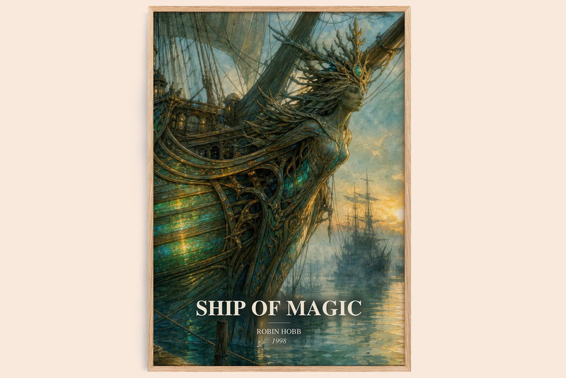 Ship of Magic Book Watercolour Illustration by Robin Hobb (Edge style)