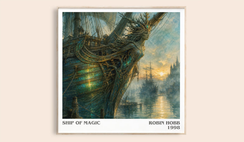 Ship of Magic Literary Art Print by Robin Hobb (Square style)