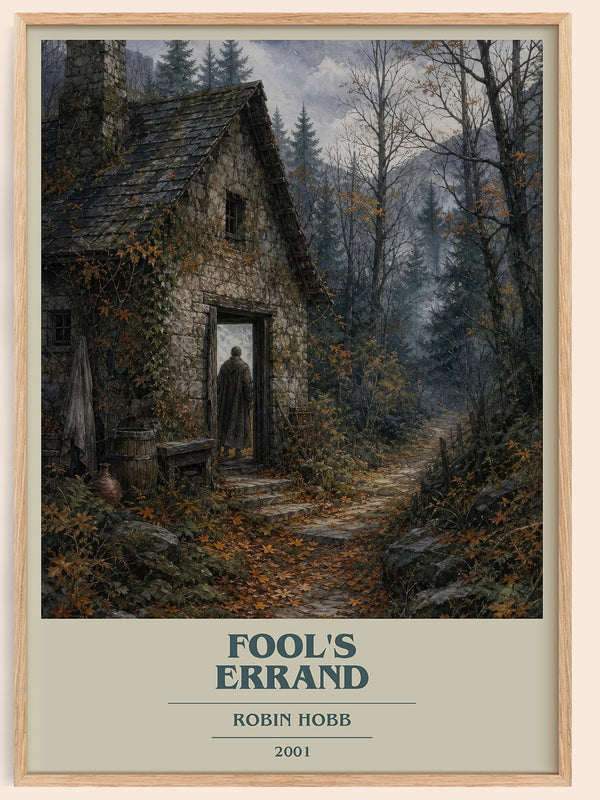 Fool's Errand book cover book poster by Robin Hobb – framed literary art print