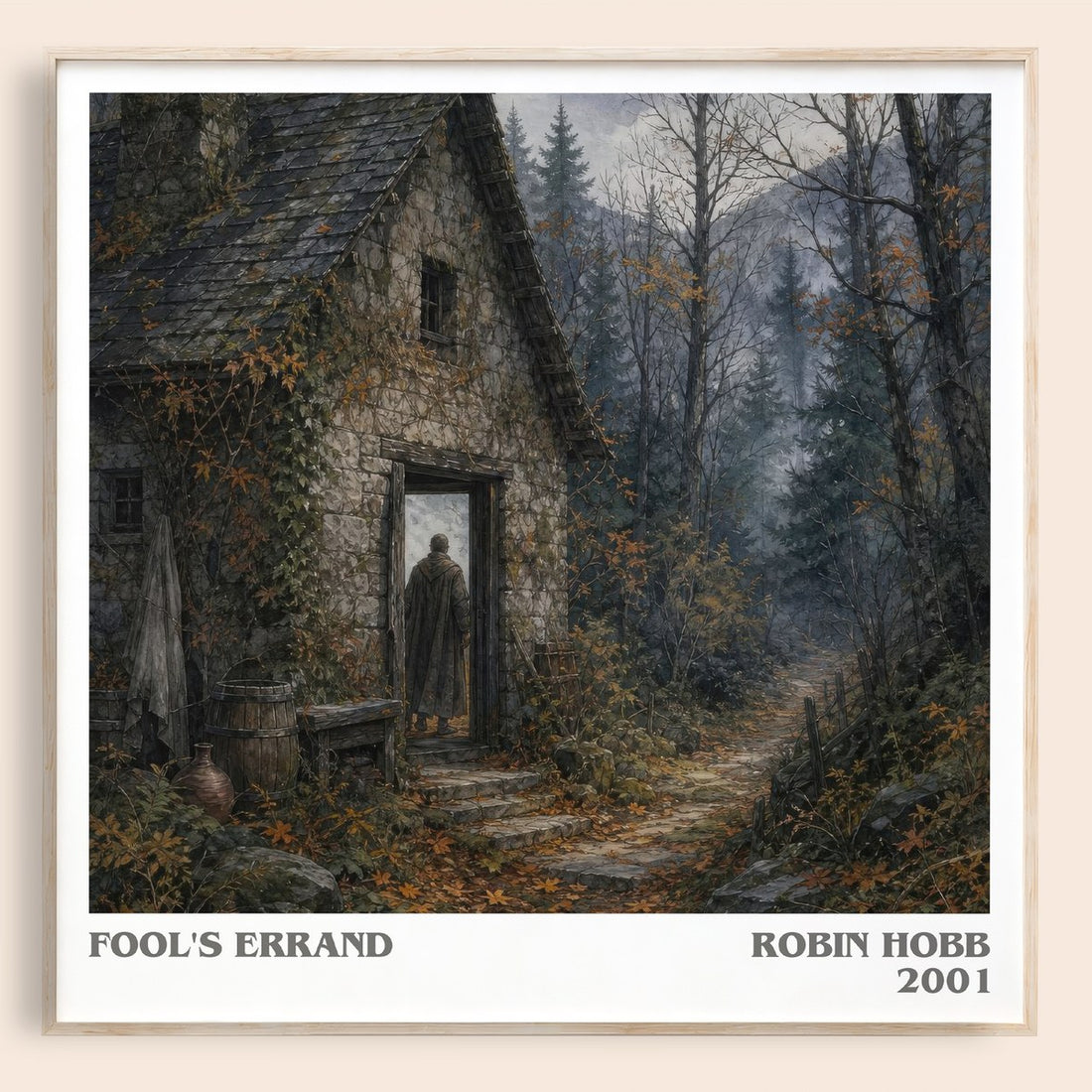 Fool's Errand literary book poster by Robin Hobb – framed literary art print