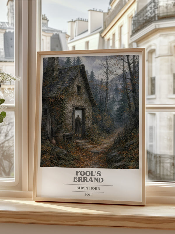 Fool's Errand book cover poster colour and style options – Robin Hobb book art