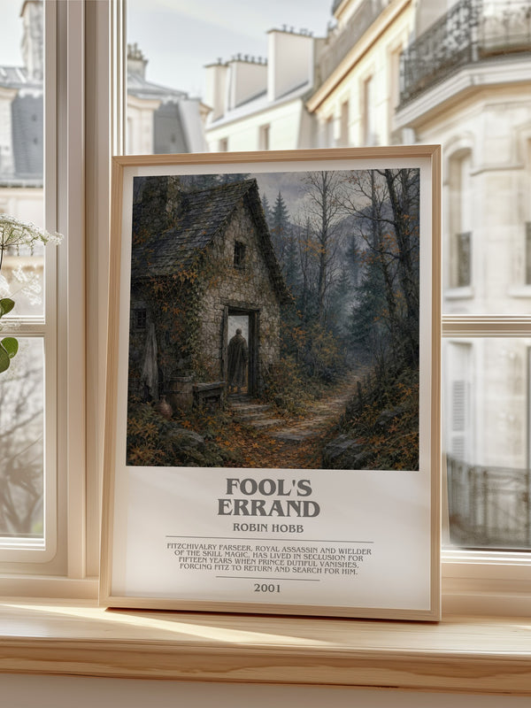 Fool's Errand bookish poster colour and style options – Robin Hobb book art