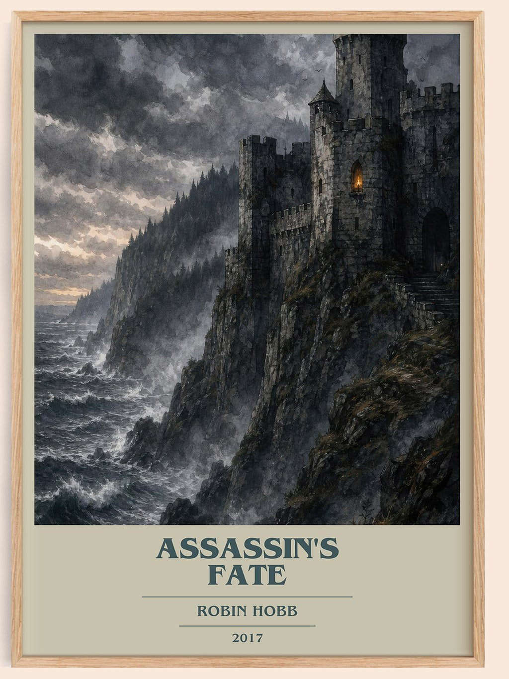 Assassin's Fate book cover book poster by Robin Hobb – framed literary art print