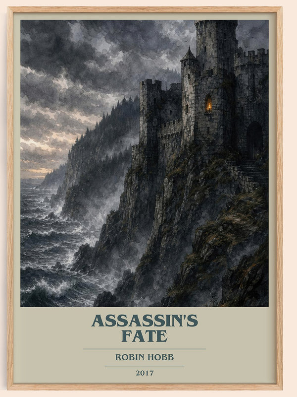 Assassin's Fate book cover book poster by Robin Hobb – framed literary art print