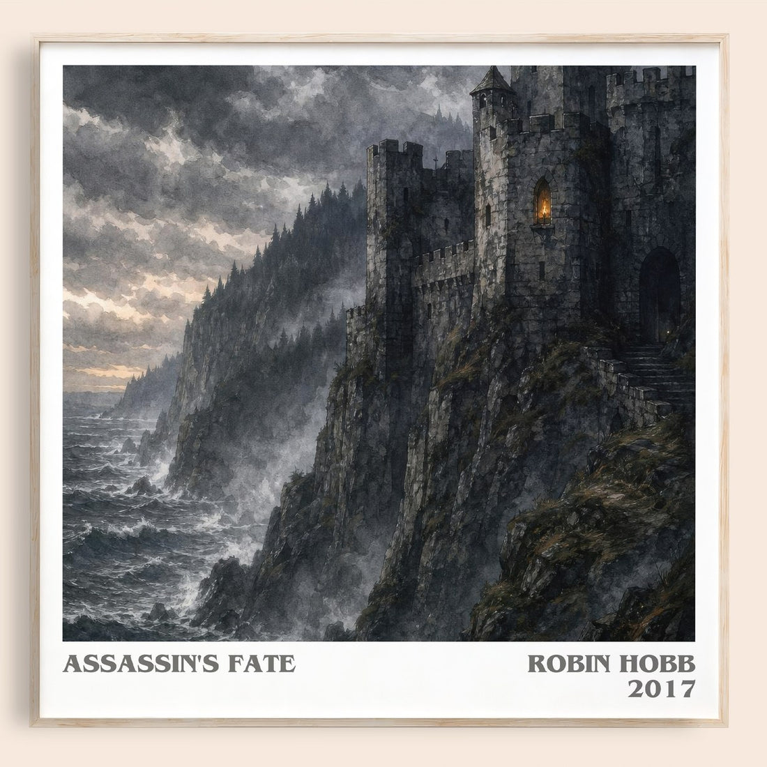 Assassin's Fate literary book poster by Robin Hobb – framed literary art print